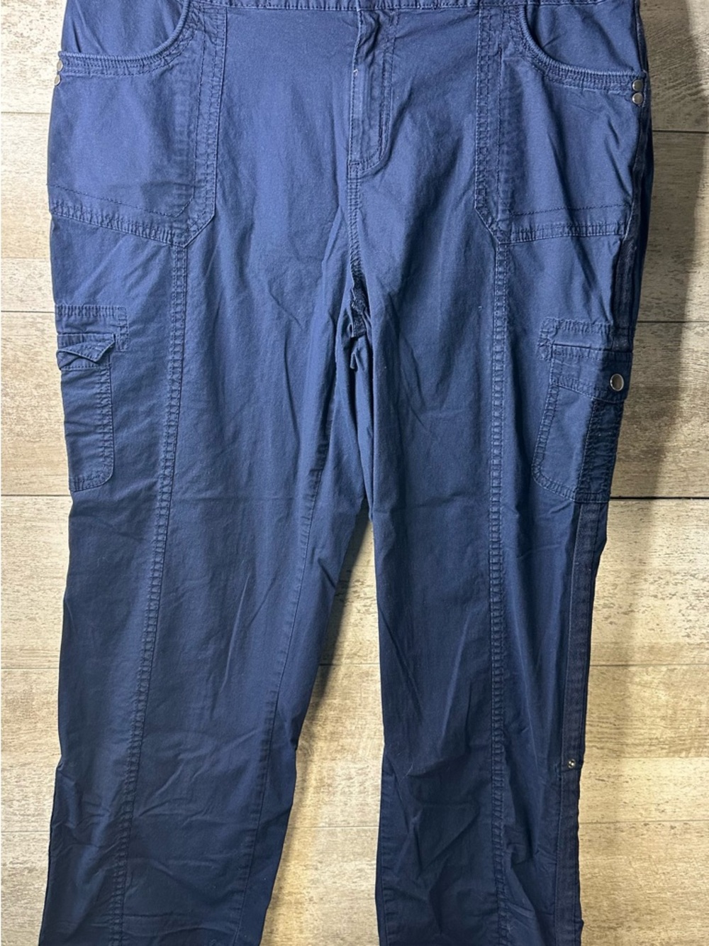 Style & Co Navy Blue Utility Cargo Crop Pants - Size 16